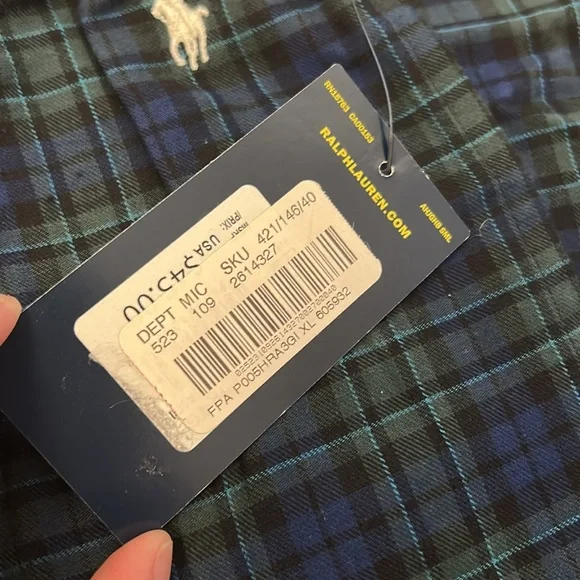 NWT Polo Ralph Lauren Plaid Pajama Pants - Picture 4 of 5